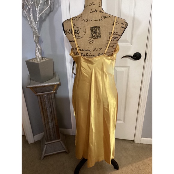 BEBE Gold Satin Dress - Picture 4 of 4